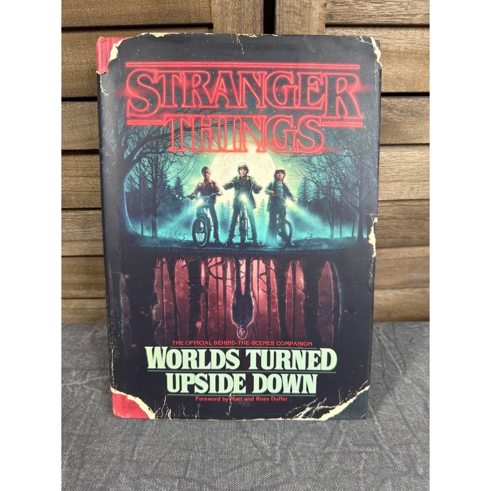 Stranger Things Del Rey Hardcover Worlds Turned Upside Down Black Red GOOD